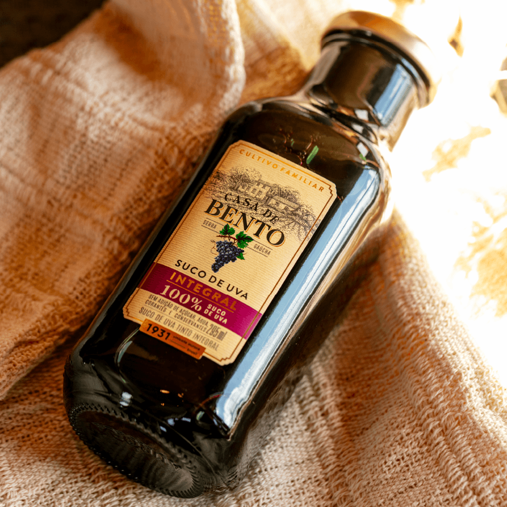 100% Pure Grape Juice 295ml | Casa de Bento | Carton with 12 bottles
